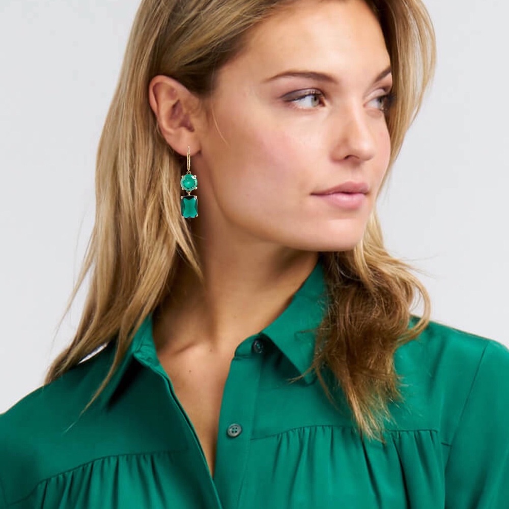 KATE SPADE • Shine On Mismatched Drop Earrings - Picture 2 of 5